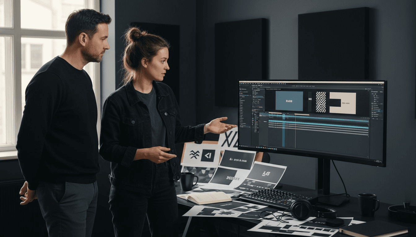 video production workspace
